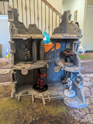 Bulk multilevel building ruins - bulk,